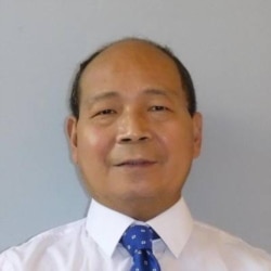 位于德国柏林的政治学者张俊华