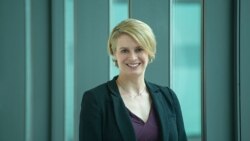 亚洲基础建设投资银行新闻局局长Laurel Ostfield(照片提供: 亞投行)。