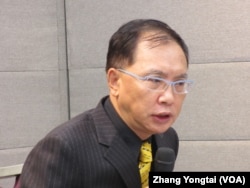 台湾智库咨询委员董立文(美国之音张永泰拍摄)