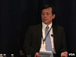 台湾政治大学国际关系研究中心研究员刘复国 (美国之音钟辰芳拍摄)