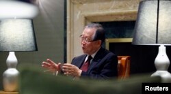 平壤科技大学校长朴赞谟(2012年资料照)