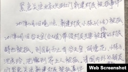 画家华涌12月12日发声明促关注被抓村民。 (华涌推特图片)