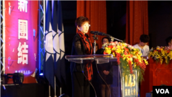 前国民党主席洪秀柱(張佩芝摄,2017年11月24日)