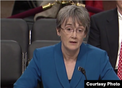 威尔逊2017年3月30日在参议院作证(美国国会照片)