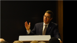 华盛顿智库战略与预算评估中心总裁托马斯·麦肯(Thomas Mahnken)(美国之音黎堡摄)