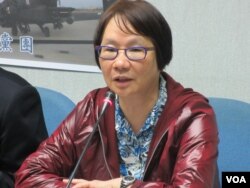 台湾执政党国民党立委罗淑蕾(美国之音张永泰 拍摄 )