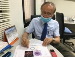 台湾中研院院士赖明诏 (美国之音 陈筠拍摄)