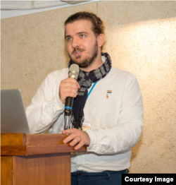 位于台北的台湾世代教育基金会研究员叶皓勤(照片提供:叶皓勤)