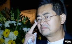 时事评论人士郭宝胜(美国之音国符拍摄)