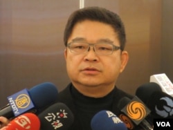 台湾在野党民进党立委蔡煌琅(美国之音张永泰拍摄)