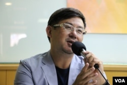 南台科技大学财经法律所助理教授罗承宗(美国之音杨明拍摄)