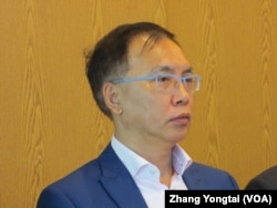 新台湾国策基金会咨询委员董立文(美国之音张永泰拍摄)