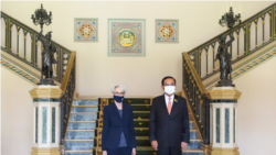 美国副国务卿谢尔曼(Wendy Sherman)2021年6月2日会见泰国总理(照片来源:谢尔曼官方推特网页)
