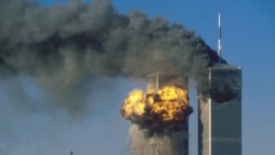 911恐怖袭击中的纽约世贸中心大楼。