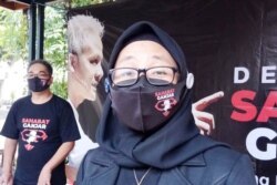 Ketua Umum Sahabat Ganjar, Lenny Handayani. (Foto: VOA/Nurhadi)