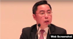 李克新:中国驻美公使李克新(联合报网络视频截图)