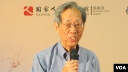 台湾白色恐怖受害者蔡焜霖(美国之音张永泰拍摄)