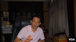 芷江飞虎队纪念馆馆长吴建宏(美国之音林森拍摄)