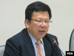 台湾在野党民进党立委李俊俋(美国之音张永泰拍摄)