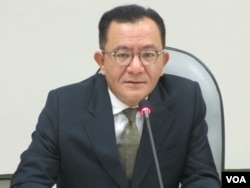 台湾在野党民进党立委高志鹏(美国之音张永泰拍摄)