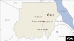 Peta Sudan dan Kota Omdurman.