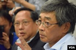 铜锣湾书店前店长林荣基。(美国之音汤惠芸摄)