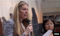 劳改基金会前理事安·努南(章真拍摄)