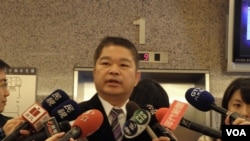 民进党立委蔡煌榔(美国之音申华拍摄)