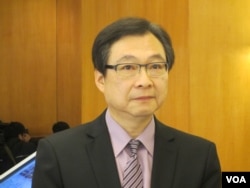 台湾执政党国民党立委纪国栋(美国之音张永泰拍摄)