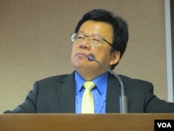 台湾在野党民进党立委李俊俋(美国之音张永泰拍摄)
