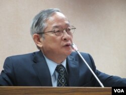 台湾执政党国民党立委林郁方(美国之音 张永泰拍摄)