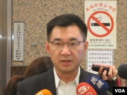 台湾在野党国民党立委江启臣(美国之音张永泰拍摄)