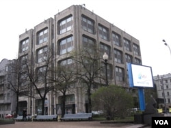 莫斯科的塔斯社大楼。(美国之音白桦拍摄)