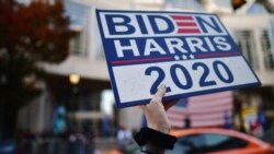 民主党候选人拜登被宣布胜选后支持者庆祝(路透社2020年11月8日)