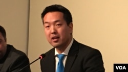 全球台湾研究所资深研究员安大维(美国之音钟辰芳拍摄)