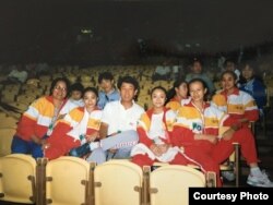 薛荫娴曾经想守住国家体操队不受兴奋剂毒害,最终也没能守住。(受访者提供)