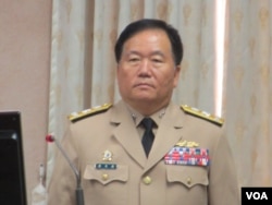 台湾海军参谋长吴天忠中将(美国之音张永泰拍摄)