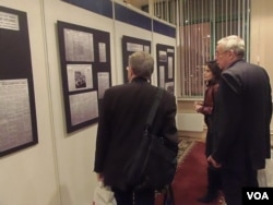 苏联报纸当年有关布哈林被判决和民众对此欢呼拥护的报道 (美国之音白桦拍摄)