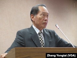 台湾执政党国民党立委陈镇湘 (美国之音张永泰拍摄)