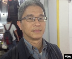 台湾中央研究院副研究员徐斯俭博士(美国之音燕青拍摄)