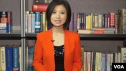 美国之音记者景轩(美国之音 张松林拍摄)