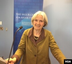 澳大利亚墨尔本大学历史学家安东尼娅·费宁(美国之音记者叶凡摄)