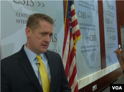 CSIS导弹问题专家卡拉科2016年8月9日接受美国之音采访” (美国之音黎堡摄 )