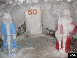 俄罗斯雅库特永久冻土研究所的地下实验室。