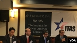 台美关系研究中心讨论“台湾是美国筹码或买主?”(美国之音钟辰芳拍摄)