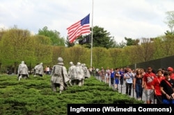 朝鲜战争老兵纪念碑。(照片来源:维基百科)