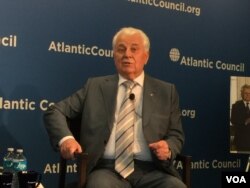 前乌克兰总统克拉夫丘克(美国之音莉雅拍摄)