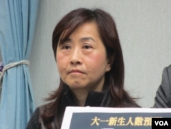 国民党文化传播委员会主委林奕华(美国之音张永泰拍摄)