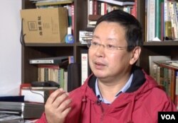 资料照:夏业良接受美国之音视频专访