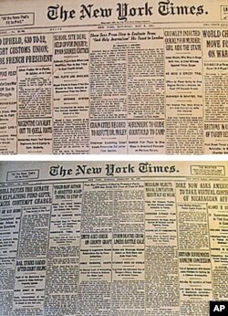 《人民日报》和《纽约时报》:不变之不同